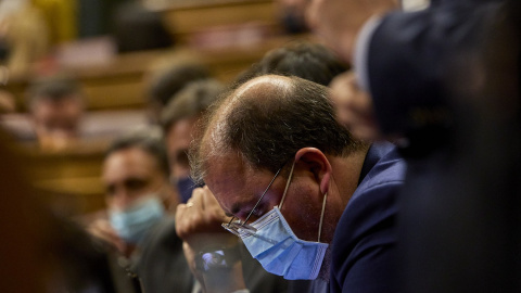 18/02/22. El diputado Alberto Casero en una sesión plenaria en el Congreso de los Diputados en Madrid, a 15 de febrero de 2022.