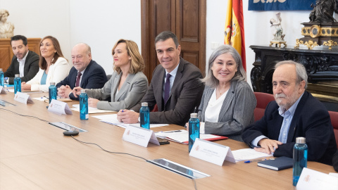 la reunión con el Consejo Escolar del Estado, en la sede del Consejo Escolar del Estado, a 25 de enero de 2024, en Madrid (España).