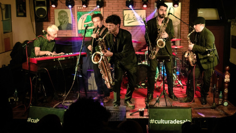 Los Saxos del Averno en la sala Clavicémbalo.