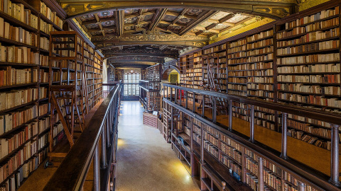 Biblioteca Bodleiana, en la Universidad de Oxford.