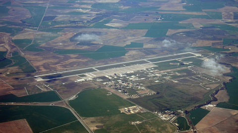 Imagen aérea de la base de Morón