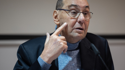 El vicepresidente del Parlamento Europeo entre 1999-2014, Alejo Vidal-Quadras, ofrece una rueda de prensa, en la Asociación de la Prensa, a 23 de febrero de 2024, en Madrid.