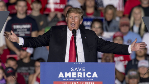 23/02/22. El expresidente de los Estados Unidos, Donald Trump, durante un discurso. Imagen de archivo.