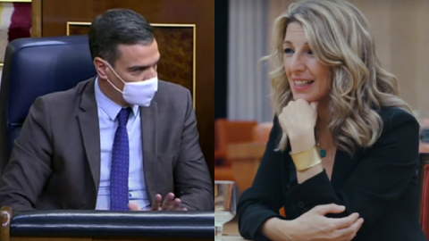 Pedro Sánchez y Yolanda Díaz