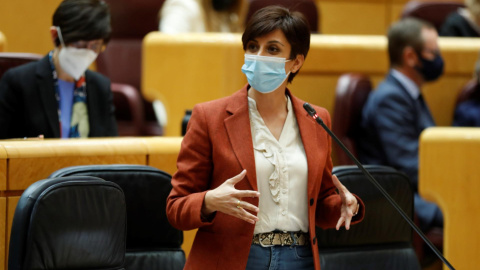 07/02/22. La portavoz del Gobierno, Isabel Rodríguez durante un pleno del Congreso de los Diputados, en Madrid, a 1 de febrero de 2022.