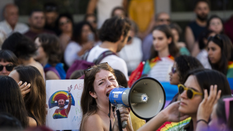 Manifestación del Orgullo LGTBI+ celebrada en Valencia en 2023.