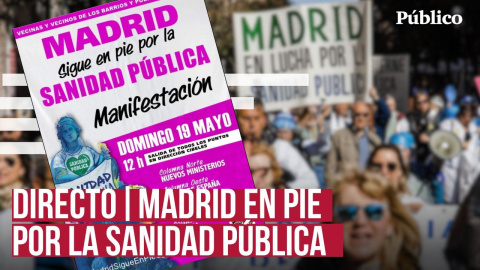 Manifestación en defensa de la sanidad pública en Madrid.