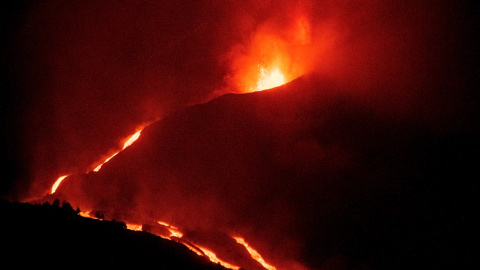 El volcán de La Palma continúa su actividad en su vigesimotercera jornada desde su primera erupción.