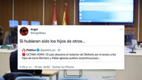 Indignación por la sentencia sobre el acoso a los hijos de Montero e Iglesias: "Una injusticia en mayúsculas que no se haría con nadie más"