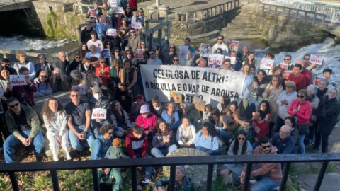 24/5/24 Manifestación contra la planta de Altri el pasado 23 de febrero en Monterroso (Lugo).