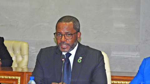 El ministro de Planificación y Diversificación Económica de Guinea Ecuatorial, Gabriel Mbega Obiang, en una imagen de archivo.