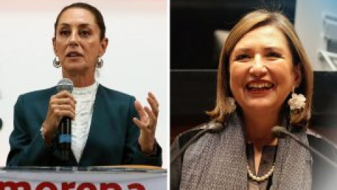 Claudia  Sheinbaum y Xóchitl Gálvez, las dos candidatas a presidir México