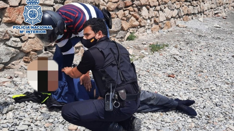 Fotografía del joven marroquí que habría intentado suicidarse en la playa del Tarajal, en Ceuta.