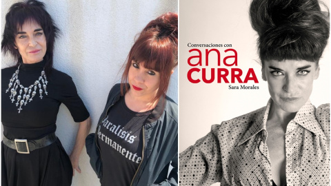 Sara Morales, junto a la protagonista de su libro, 'Conversaciones con Ana Curra'.