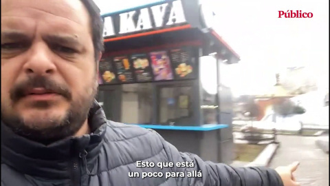 VÍDEO | Alberto Sicilia, enviado especial a Kiev: "Vemos cómo la gente está intentando escapar"