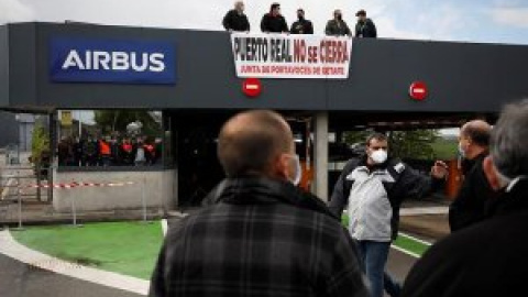 Las protestas para evitar el cierre de Airbus Puerto Real se extienden una semana más