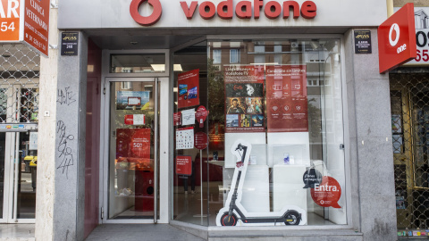 Una tienda de Vodafone en Madrid