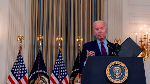 04/10/2021 El presidente de EEUU, Joe biden en la Casa Blanca