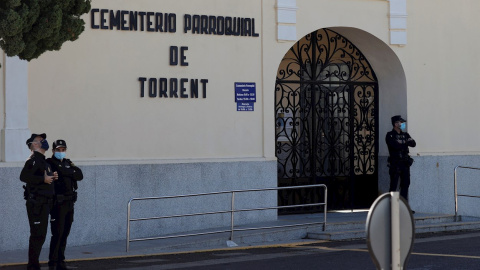 01/11/2021.- Cementerio de Torrent (València), donde dos personas han fallecido, una por una herida de bala y otra por infarto, y una tercera ha resultado herida en un tiroteo.