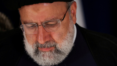 El fallecido presidente de Irán, Ebrahim Raisi, en una fotografía de septiembre de 2023, en una rueda prensa después de intervenir en la Asamblea General de la ONU, en Nueva York. REUTERS/Shannon Stapleton