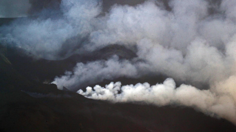 05/11/2021. La calidad del aire en La Palma mejora con el viento.