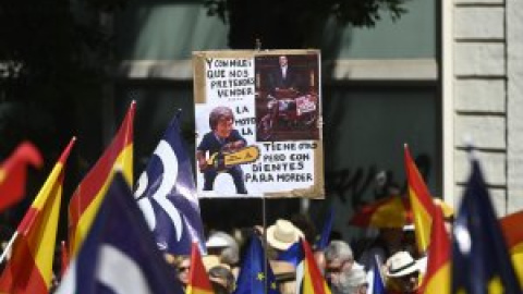 Miles de personas secundan la quinta protesta del PP contra el Gobierno y la amnistía