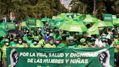 Marcha por la despenalización del aborto en República Dominicana