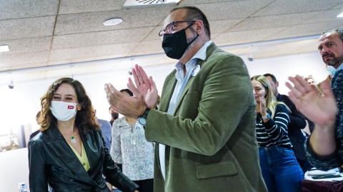 La presidenta de la Comunidad de Madrid, en un acto de partido celebrado el pasado viernes en Arroyomolinos.