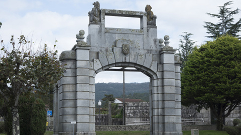 El Templete original, en la actualidad, a la entrada del cementerio de O Porriño. Foto: Thomas Dylan Harris