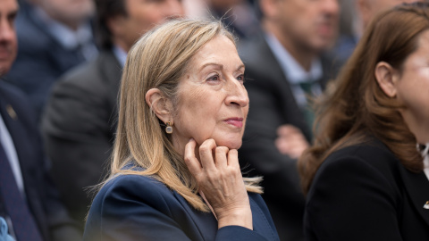 La diputada del PP Ana Pastor durante el acto homenaje a los médicos y profesionales sanitarios españoles por su entrega durante la pandemia, a 17 de mayo de 2024, en Madrid.