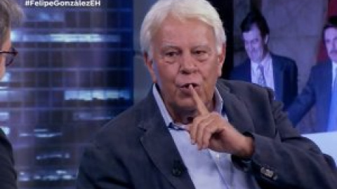 "La derecha alabando la intervención de Felipe González ayer en 'El hormiguero'. No hay más preguntas, señoría"