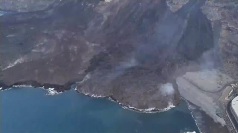 Las dos fajanas del volcán de La Palma se han unido