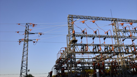 Una central eléctrica, a 21 de agosto de 2021, en Madrid.