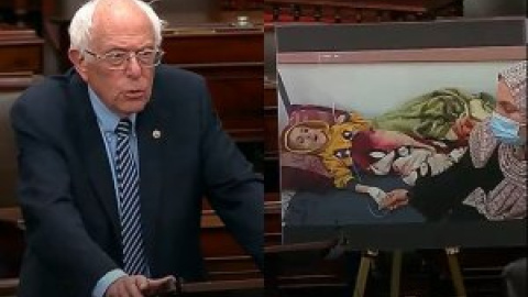 Bernie Sanders muestra duras imágenes de niños muriendo de hambre en Gaza: "Es el resultado de las políticas de Netanyahu"