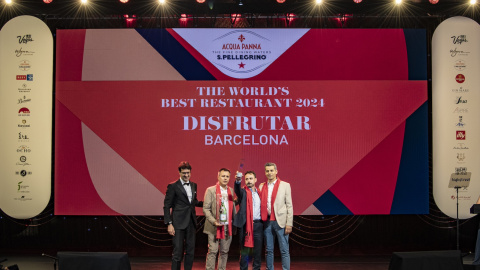 Mateu Casañas, Oriol Castro i Eduard Xatruch a la gala 'The World's 50 Best Restaurant' a Las Vegas