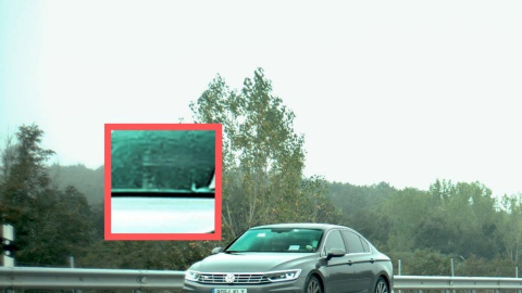 21/4/22 Fotografía del cinemómetro que cazó al coche de Baltar a 157 km/h en un tramo limitado a 90 y que derivó en una sanción de 1.500 euros porque la Deputación se negó a identificar al conductor pese a que el propio expresidente viajaba de copi