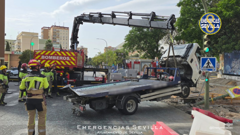 Accidente urbano en Sevilla