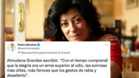 El fino contraataque de Pedro Sánchez a Almeida en Twitter por sus declaraciones sobre Almudena Grandes