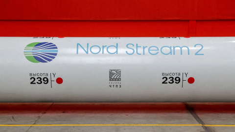 Vista de una tubería del gaseoducto Nord Stream 2 que conecta Rusia con Alemania.