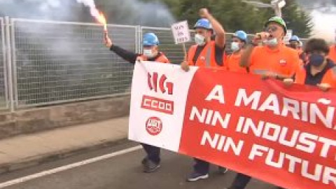 Los trabajadores de Alcoa y Vestas se manifiestan en Lugo contra el cierre de las instalaciones