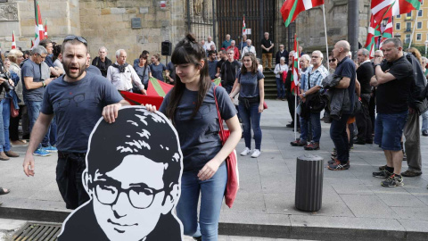 Manifestación en 2018 en memoria de Txabi Etxebarrieta.