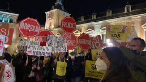 Vecinos del centro de Madrid protestan contra la política de terrazas del Ayuntamiento