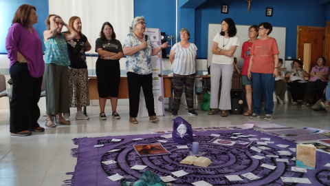 Reunión de la Revuelta de Mujeres en la Iglesia, Antequera. Cedida.