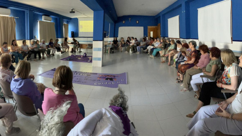 Asamblea de la reunión en Antequera de la Revuelta de Mujeres en la Iglesia. Cedida.