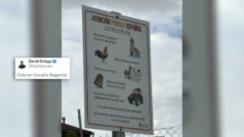 El cartel para los turistas de lo rural en un pueblo de Segovia: "Si no puedes soportarlo estás en el lugar equivocado"