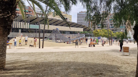 Remodelació de la plaça del Canòdrom de Barcelona.