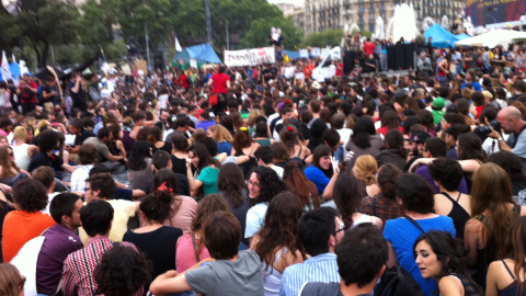 Assemblea del 15-M a Plaça de Catalunya