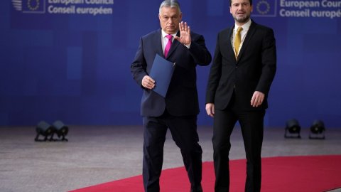 01/02/2024 El primer ministro húngaro, Viktor Orbán, a su llegada al Consejo Europeo en Bruselas en diciembre de 2023.