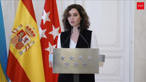 Ayuso: "El acento ucraniano es hoy acento madrileño"