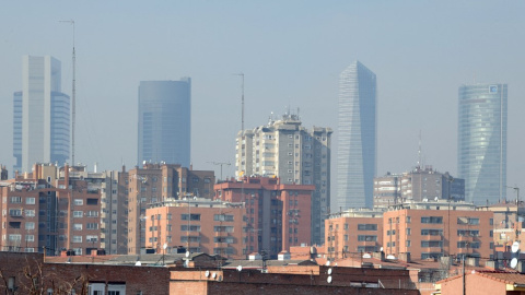 Vista general de los rascacielos de Madrid en una imagen de archivo.